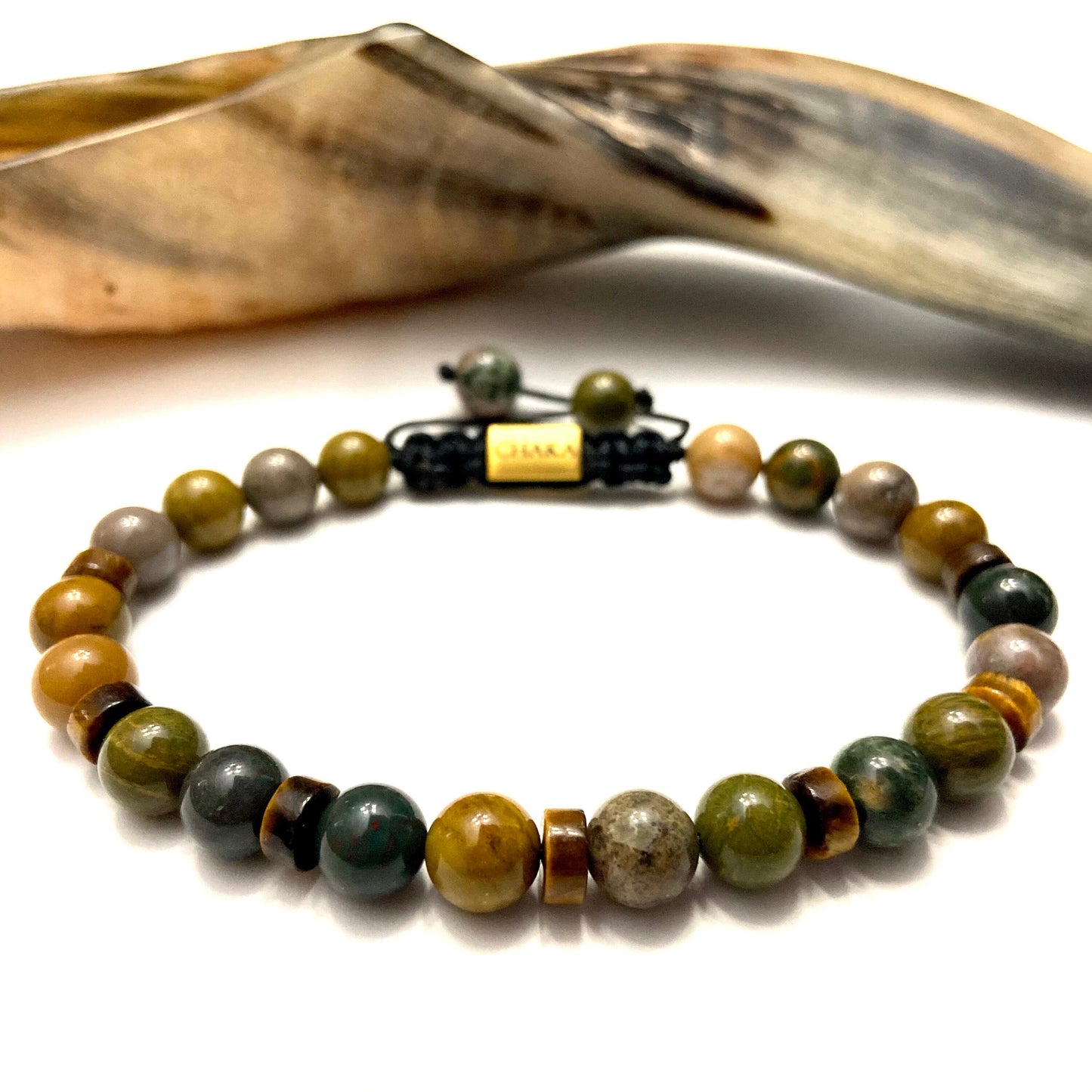 Ocean Jasper Shambala Bracelet Tribe + Soul